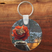 Porte-clés Rêve de chat rose  (Verso)