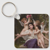 Porte-clés Rêve de printemps, Dream of Spring par Bouguereau (Recto)