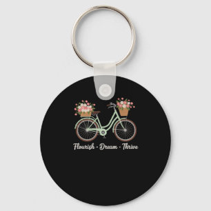 Porte-clés Rêve fleurie Épouser Vélo floral Trump Res subtil