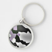 Porte-clés "Rêve fragmenté" Art Abstrait numérique (Devant)