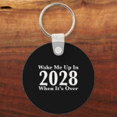 Porte-clés Réveillez-moi en 2028 quand c'est fini (Recto)