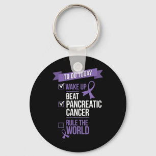 Porte-clés Réveillez-vous, Battez le Cancer du Pancréas, Diri