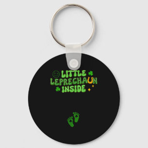 Porte-clés Révélation de grossesse design St Patrick's Day