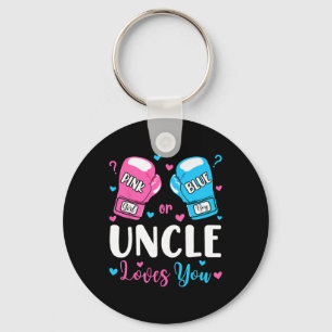 Porte-clés Révéler Le Sexe Oncle Rose Ou Bleu Vous Aime Boxer
