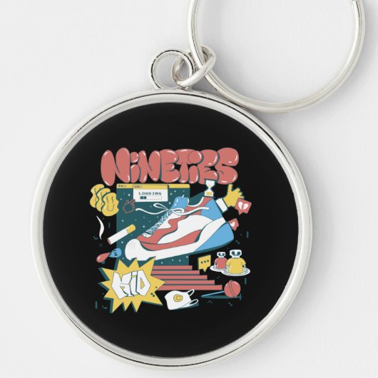Porte-clés Revenez Aux Années 90 - Retro 90s Elements (Devant)