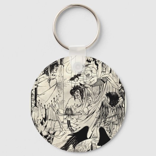 Porte-clés Rêves d'Aubrey Beardsley (Recto)