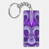 Porte-clés Rêves de fleurs violettes (Devant gauche)