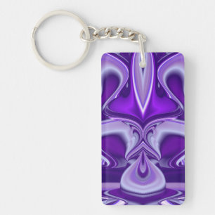 Porte-clés Rêves de fleurs violettes
