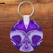 Porte-clés Rêves de fleurs violettes (Recto)