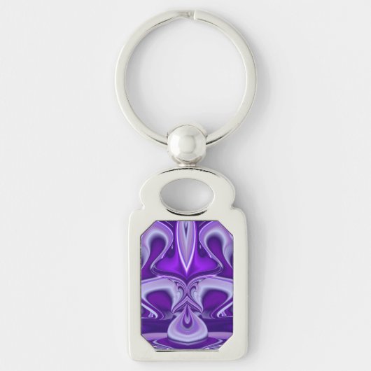 Porte-clés Rêves de fleurs violettes (Devant)