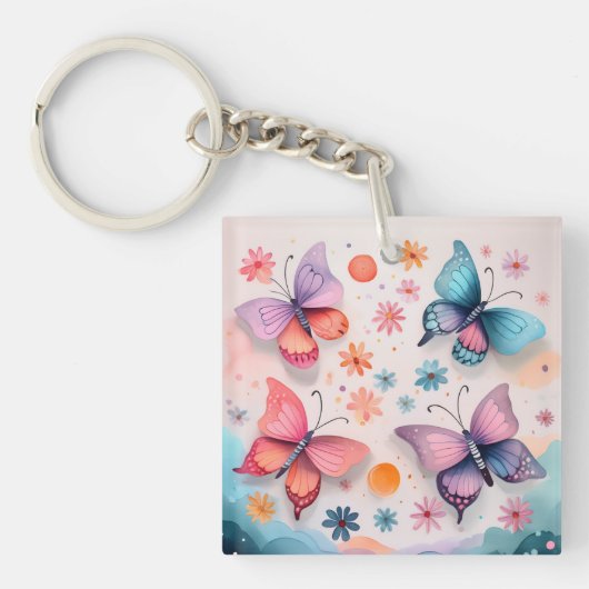 Porte-clés Rêves de Papillon (Devant)
