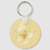 Porte-clés Rêves de Papillon Jaune (Recto)