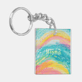 Porte-clés Rêves de piscine à marée tropicale (Devant gauche)