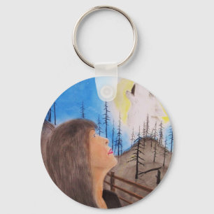 Porte-clés Rêveur de loup