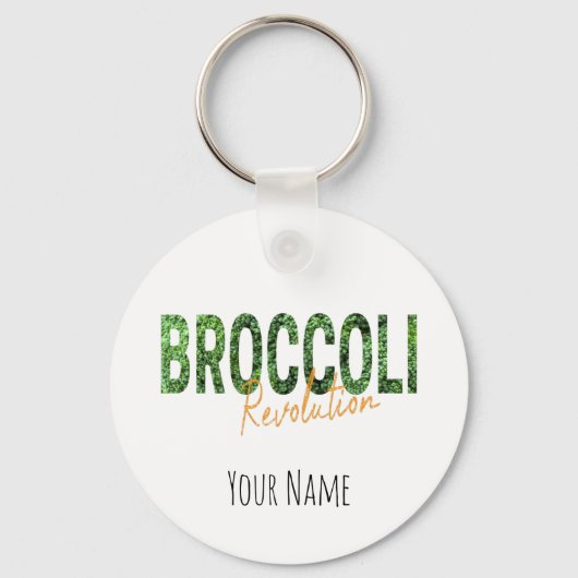Porte-clés Révolution de Brocoli Végans Légumes et végétarien (Recto)