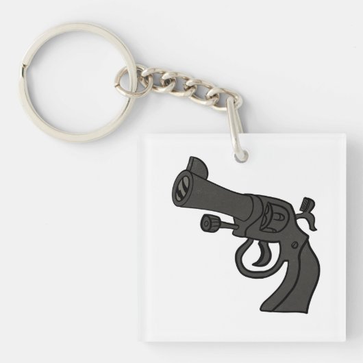 Porte-clés Revolver de dessin (Devant)