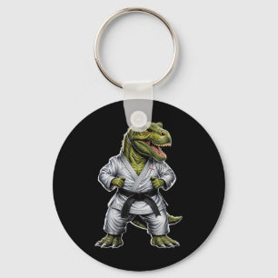 Porte-clés Rex Arts Martiaux Dinosaure Karaté Jiu-jitsu Ninja
