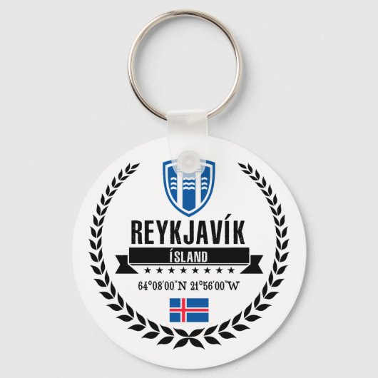 Porte-clés Reykjavík (Recto)