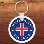 Porte-clés Reykjavik Islande (Recto)