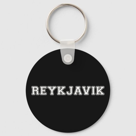 Porte-clés Reykjavik Islande (Recto)