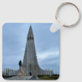 Porte-clés Reykjavik Islande Église Hallgrimskirkja (Dos)