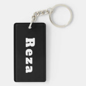 Porte-clés Reza (homonymie) (Dos)