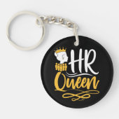 Porte-clés RH Queen Gestionnaire des ressources humaines Femm (Devant)