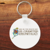 Porte-clés Rheumatologie créée par Dieu (Recto)