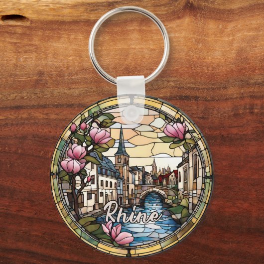 Porte-clés Rhine River Germany (Verso)