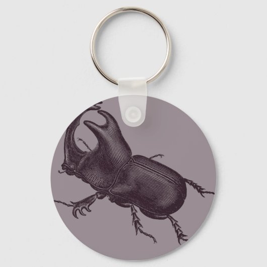 Porte-clés Rhino Beetle, Scarabeus Chorinaeus (Recto)