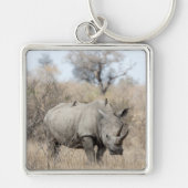 Porte-clés Rhino blanc (Devant)