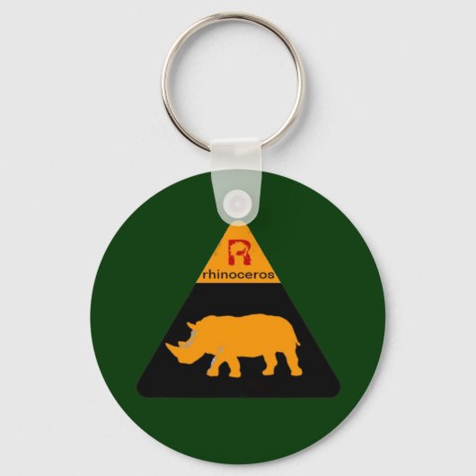 Porte-clés rhinoceros (Recto)