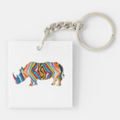 Porte-clés Rhinoceros Love (Dos)