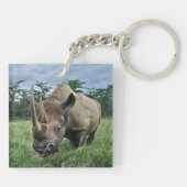 Porte-clés Rhinocéros noir | Kenya (Dos)