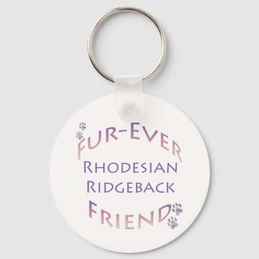 Porte-clés Rhodeisan Ridgeback Fur ever Friend (Recto)