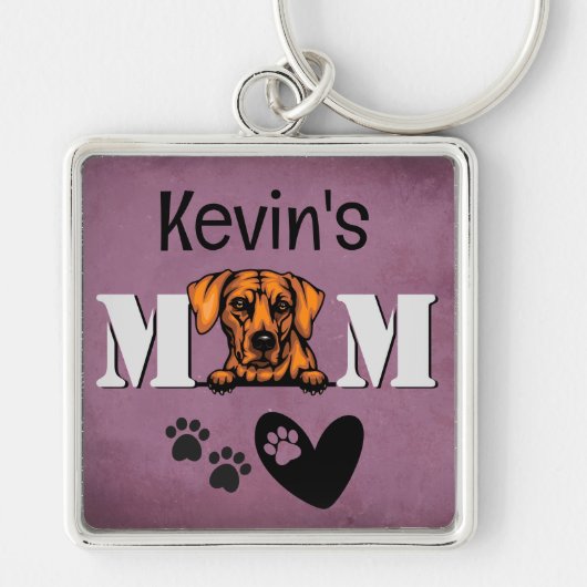 Porte-clés Rhodesian Ridgeback Personnalisé Pékin (Devant)