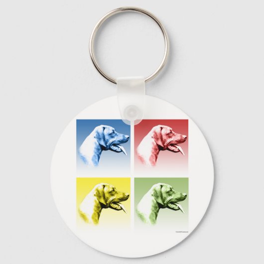 Porte-clés Rhodesian Ridgeback Pop Art (Recto)