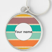 Porte-clés Rhombus lignes conception abstraite (Devant)