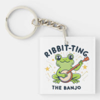 Ribbit-ting Banjo, Cute Frog Jouer de la musique