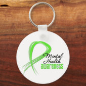 Porte-clés Ribbon de sensibilisation à la santé mentale (Recto)