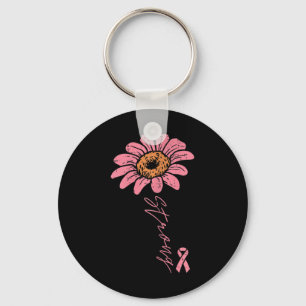 Porte-clés Ribbon Tournesol Fort Sensibilisation au cancer du