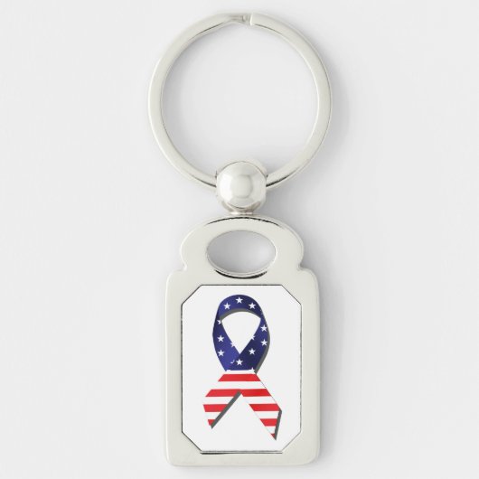 Porte-clés Ribbon USA (Devant)