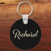Porte-clés Richard Name whitegold Button (Recto)