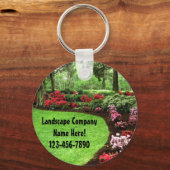 Porte-clés Riche Paysage Entreprises de soins de pelouse (Recto)