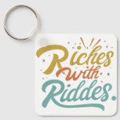 Porte-clés richesse en énigmes (Recto)