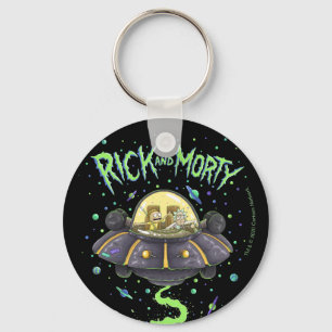 Porte-clés RICK ET MORTY™  Graphique de vol spatial illustr