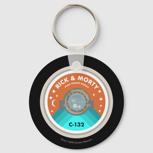 Porte-clés RICK ET MORTY™ | Motif des patchs d'espace externe (Recto)