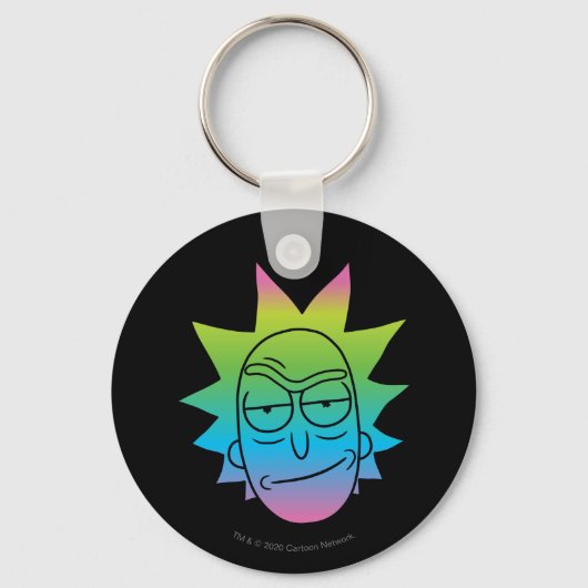 Porte-clés RICK ET MORTY™ | Rainbow Rick Head motif (Recto)