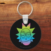 Porte-clés RICK ET MORTY™ | Rainbow Rick Head motif (Recto)
