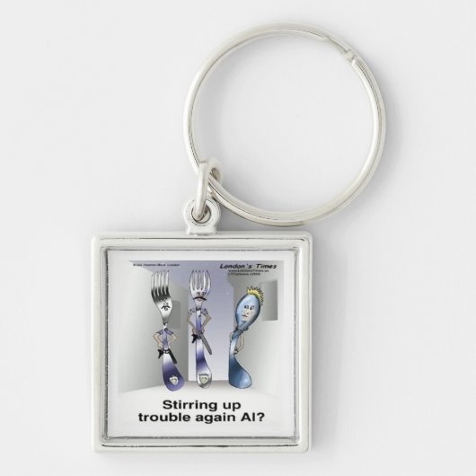 Porte-clés Rick London Funny Silverware Police (Devant)